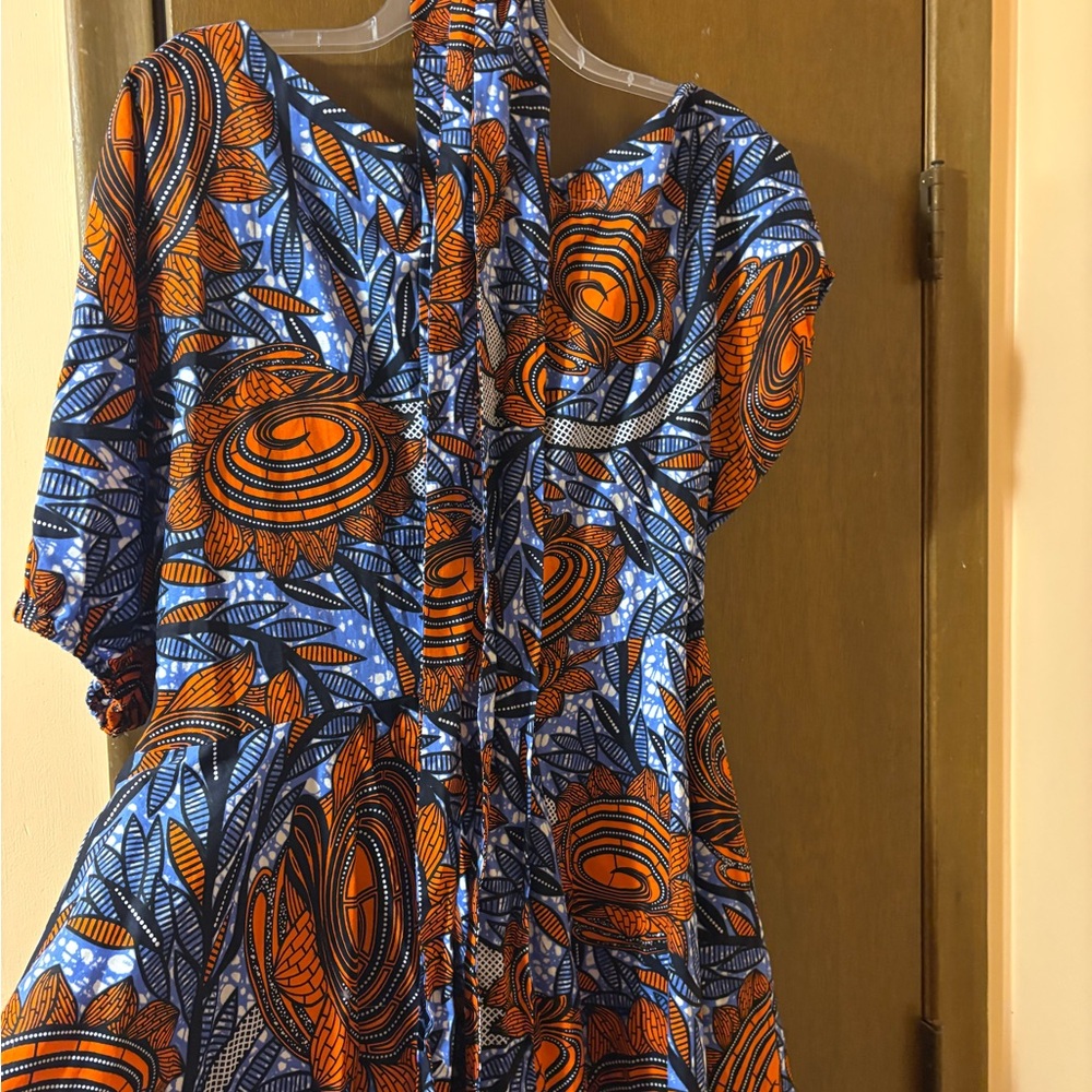 NWT Ofuure Fayo African Print Dress - Picture 9 of 10
